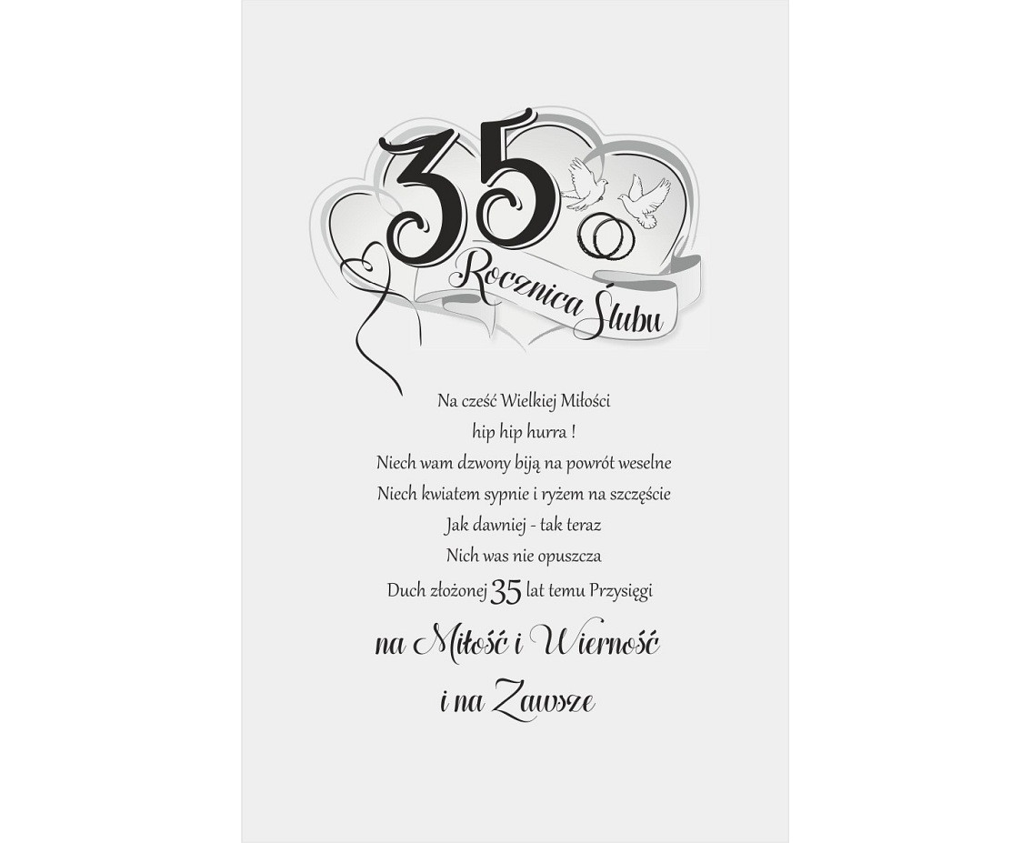 Card 35th Wedding Anniversary, Couple walking by the sea, 13x20,5 cm